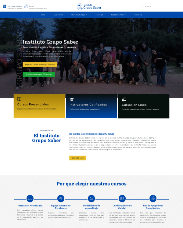 Proceso de diseño web para instituto educativo — H&FV Web Design